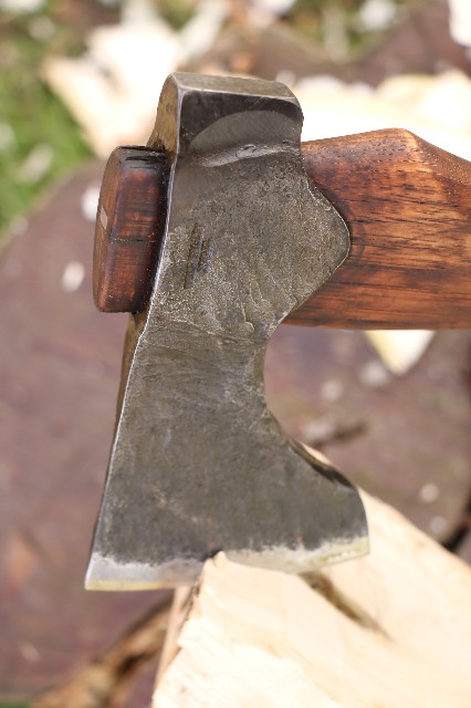 handmade, usa made, usa made axe, hatchet, chopping, wood chopping, outdoor, outdoorsman, survival, backwoodsman, hickory, axe made in america, axes made in the usa, ike bullington, isaac bullington, wolf valley forge, valley forge, pack axe, back packing, camping, trail axe, hunting axe, trappers axe, camp axe, bush axe, belt axe, pack axe, leather shoulder rig, chopping axe, leather axe carrier, shoulder sling for axe, carpenter's axe, Wolf Valley Forge, Wolf Valley Forge axe release