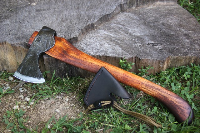 handmade, usa made, usa made axe, hatchet, chopping, wood chopping, outdoor, outdoorsman, survival, backwoodsman, hickory, axe made in america, axes made in the usa, ike bullington, isaac bullington, wolf valley forge, valley forge, pack axe, back packing, camping, trail axe, hunting axe, trappers axe, camp axe, bush axe, belt axe, pack axe, leather shoulder rig, chopping axe, leather axe carrier, shoulder sling for axe, carpenter's axe, Wolf Valley Forge, Wolf Valley Forge axe release, Axe Wax
