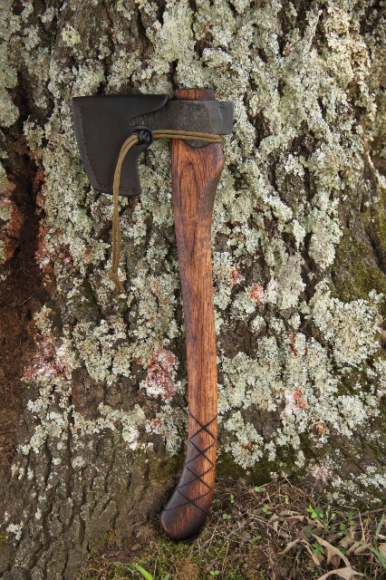 handmade, usa made, usa made axe, hatchet, chopping, wood chopping, outdoor, outdoorsman, survival, backwoodsman, hickory, axe made in america, axes made in the usa, ike bullington, isaac bullington, wolf valley forge, valley forge, pack axe, back packing, camping, trail axe, hunting axe, trappers axe, camp axe, bush axe, belt axe, pack axe, leather shoulder rig, chopping axe, leather axe carrier, shoulder sling for axe, carpenter's axe, Wolf Valley Forge, Wolf Valley Forge axe release, Axe Wax