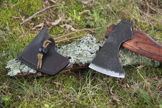 handmade, usa made, usa made axe, hatchet, chopping, wood chopping, outdoor, outdoorsman, survival, backwoodsman, hickory, axe made in america, axes made in the usa, ike bullington, isaac bullington, wolf valley forge, valley forge, pack axe, back packing, camping, trail axe, hunting axe, trappers axe, camp axe, bush axe, belt axe, pack axe, leather shoulder rig, chopping axe, leather axe carrier, shoulder sling for axe, carpenter's axe, Wolf Valley Forge, Wolf Valley Forge axe release, Axe Wax