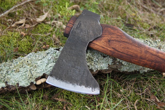 handmade, usa made, usa made axe, hatchet, chopping, wood chopping, outdoor, outdoorsman, survival, backwoodsman, hickory, axe made in america, axes made in the usa, ike bullington, isaac bullington, wolf valley forge, valley forge, pack axe, back packing, camping, trail axe, hunting axe, trappers axe, camp axe, bush axe, belt axe, pack axe, leather shoulder rig, chopping axe, leather axe carrier, shoulder sling for axe, carpenter's axe, Wolf Valley Forge, Wolf Valley Forge axe release, Axe Wax