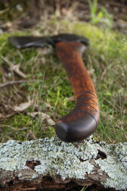 handmade, usa made, usa made axe, hatchet, chopping, wood chopping, outdoor, outdoorsman, survival, backwoodsman, hickory, axe made in america, axes made in the usa, ike bullington, isaac bullington, wolf valley forge, valley forge, pack axe, back packing, camping, trail axe, hunting axe, trappers axe, camp axe, bush axe, belt axe, pack axe, leather shoulder rig, chopping axe, leather axe carrier, shoulder sling for axe, carpenter's axe, Wolf Valley Forge, Wolf Valley Forge axe release, Axe Wax