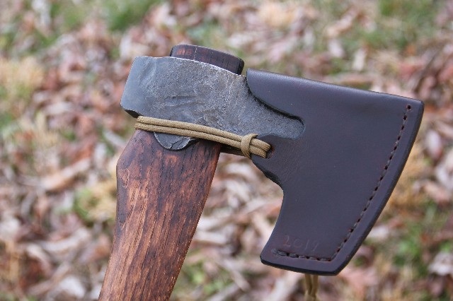 handmade, usa made, usa made axe, hatchet, chopping, wood chopping, outdoor, outdoorsman, survival, backwoodsman, hickory, axe made in america, axes made in the usa, ike bullington, isaac bullington, wolf valley forge, valley forge, pack axe, back packing, camping, trail axe, hunting axe, trappers axe, camp axe, bush axe, belt axe, pack axe, leather shoulder rig, chopping axe, leather axe carrier, shoulder sling for axe, carpenter's axe, Wolf Valley Forge, Wolf Valley Forge axe release, Axe Wax