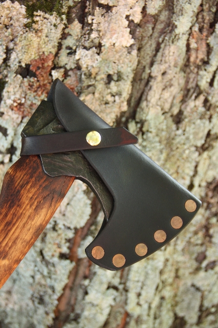 handmade, usa made, usa made axe, hatchet, chopping, wood chopping, outdoor, outdoorsman, survival, backwoodsman, hickory, axe made in america, axes made in the usa, ike bullington, isaac bullington, wolf valley forge, valley forge, pack axe, back packing, camping, trail axe, hunting axe, trappers axe, camp axe, bush axe, belt axe, pack axe, leather shoulder rig, chopping axe, leather axe carrier, shoulder sling for axe, carpenter's axe, Wolf Valley Forge, Wolf Valley Forge axe release, Axe Wax