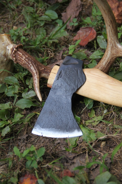 handmade, usa made, usa made axe, hatchet, chopping, wood chopping, outdoor, outdoorsman, survival, backwoodsman, hickory, axe made in america, axes made in the usa, ike bullington, isaac bullington, wolf valley forge, valley forge, pack axe, back packing, camping, trail axe, hunting axe, trappers axe, camp axe, bush axe, belt axe, pack axe, leather shoulder rig, chopping axe, leather axe carrier, shoulder sling for axe, carpenter's axe, Wolf Valley Forge, Wolf Valley Forge axe release, Axe Wax