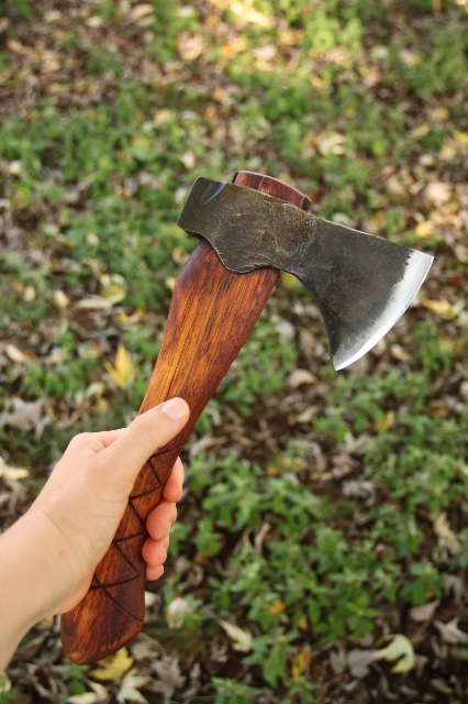 handmade, usa made, usa made axe, hatchet, chopping, wood chopping, outdoor, outdoorsman, survival, backwoodsman, hickory, axe made in america, axes made in the usa, ike bullington, isaac bullington, wolf valley forge, valley forge, pack axe, back packing, camping, trail axe, hunting axe, trappers axe, camp axe, bush axe, belt axe, pack axe, leather shoulder rig, chopping axe, leather axe carrier, shoulder sling for axe, carpenter's axe, Wolf Valley Forge, Wolf Valley Forge axe release, Axe Wax