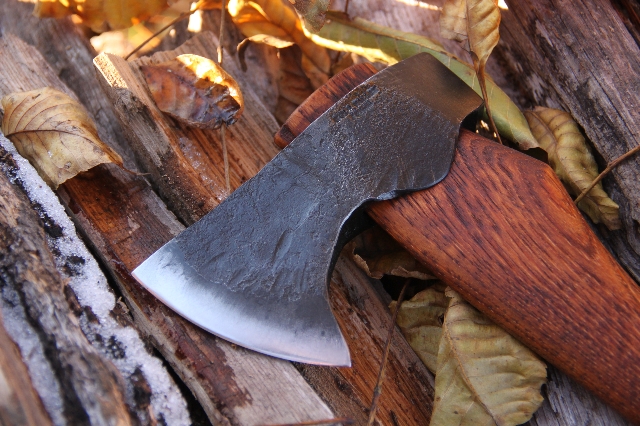 handmade, usa made, usa made axe, hatchet, chopping, wood chopping, outdoor, outdoorsman, survival, backwoodsman, hickory, axe made in america, axes made in the usa, ike bullington, isaac bullington, wolf valley forge, valley forge, pack axe, back packing, camping, trail axe, hunting axe, trappers axe, camp axe, bush axe, belt axe, pack axe, leather shoulder rig, chopping axe, leather axe carrier, shoulder sling for axe, carpenter's axe, Wolf Valley Forge, Wolf Valley Forge axe release, Axe Wax