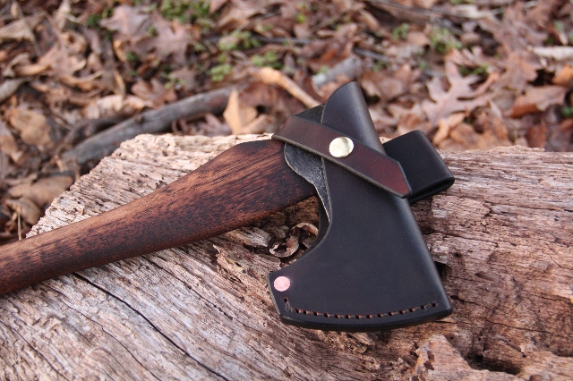 handmade, usa made, usa made axe, hatchet, chopping, wood chopping, outdoor, outdoorsman, survival, backwoodsman, hickory, axe made in america, axes made in the usa, ike bullington, isaac bullington, wolf valley forge, valley forge, pack axe, back packing, camping, trail axe, hunting axe, trappers axe, camp axe, bush axe, belt axe, pack axe, leather shoulder rig, chopping axe, leather axe carrier, shoulder sling for axe, carpenter's axe, Wolf Valley Forge, Wolf Valley Forge axe release, Axe Wax, haversack, go back, man purse, man bag, canvas bag, reenactor, reenacting