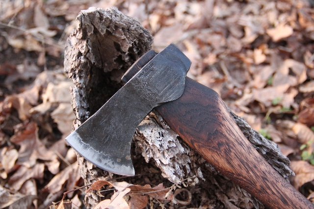 handmade, usa made, usa made axe, hatchet, chopping, wood chopping, outdoor, outdoorsman, survival, backwoodsman, hickory, axe made in america, axes made in the usa, ike bullington, isaac bullington, wolf valley forge, valley forge, pack axe, back packing, camping, trail axe, hunting axe, trappers axe, camp axe, bush axe, belt axe, pack axe, leather shoulder rig, chopping axe, leather axe carrier, shoulder sling for axe, carpenter's axe, Wolf Valley Forge, Wolf Valley Forge axe release, Axe Wax, haversack, go back, man purse, man bag, canvas bag, reenactor, reenacting