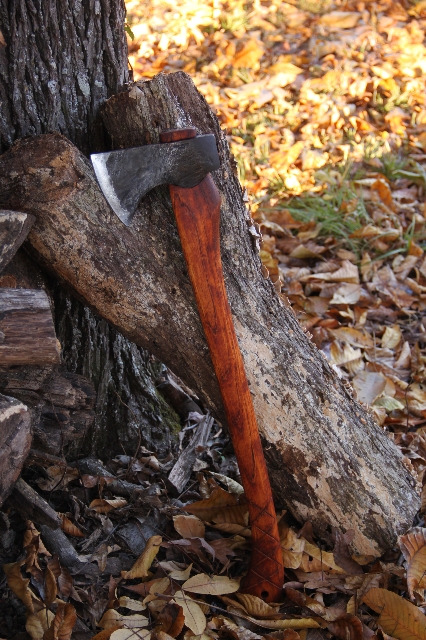 handmade, usa made, usa made axe, hatchet, chopping, wood chopping, outdoor, outdoorsman, survival, backwoodsman, hickory, axe made in america, axes made in the usa, ike bullington, isaac bullington, wolf valley forge, valley forge, pack axe, back packing, camping, trail axe, hunting axe, trappers axe, camp axe, bush axe, belt axe, pack axe, leather shoulder rig, chopping axe, leather axe carrier, shoulder sling for axe, carpenter's axe, Wolf Valley Forge, Wolf Valley Forge axe release, Axe Wax, haversack, go back, man purse, man bag, canvas bag, reenactor, reenacting, Trekker Axe