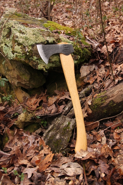 handmade, usa made, usa made axe, hatchet, chopping, wood chopping, outdoor, outdoorsman, survival, backwoodsman, hickory, axe made in america, axes made in the usa, ike bullington, isaac bullington, wolf valley forge, valley forge, pack axe, back packing, camping, trail axe, hunting axe, trappers axe, camp axe, bush axe, belt axe, pack axe, leather shoulder rig, chopping axe, leather axe carrier, shoulder sling for axe, carpenter's axe, Wolf Valley Forge, Wolf Valley Forge axe release, Axe Wax, haversack, go back, man purse, man bag, canvas bag, reenactor, reenacting