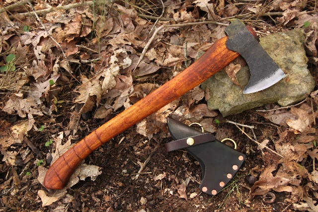 handmade, usa made, usa made axe, hatchet, chopping, wood chopping, outdoor, outdoorsman, survival, backwoodsman, hickory, axe made in america, axes made in the usa, ike bullington, isaac bullington, wolf valley forge, valley forge, pack axe, back packing, camping, trail axe, hunting axe, trappers axe, camp axe, bush axe, belt axe, pack axe, leather shoulder rig, chopping axe, leather axe carrier, shoulder sling for axe, carpenter's axe, Wolf Valley Forge, Wolf Valley Forge axe release, Axe Wax, haversack, go back, man purse, man bag, canvas bag, reenactor, reenacting, Trekker Axe