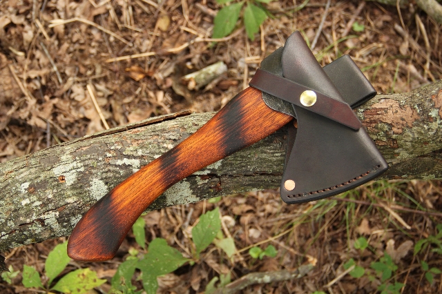 handmade, usa made, usa made axe, hatchet, chopping, wood chopping, outdoor, outdoorsman, survival, backwoodsman, hickory, axe made in america, axes made in the usa, ike bullington, isaac bullington, wolf valley forge, valley forge, pack axe, back packing, camping, trail axe, hunting axe, trappers axe, camp axe, bush axe, belt axe, pack axe, leather shoulder rig, chopping axe, leather axe carrier, shoulder sling for axe, carpenter's axe, Wolf Valley Forge, Wolf Valley Forge axe release, Axe Wax, haversack, go back, man purse, man bag, canvas bag, reenactor, reenacting, Trekker Axe