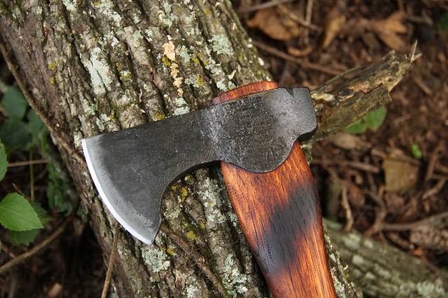 handmade, usa made, usa made axe, hatchet, chopping, wood chopping, outdoor, outdoorsman, survival, backwoodsman, hickory, axe made in america, axes made in the usa, ike bullington, isaac bullington, wolf valley forge, valley forge, pack axe, back packing, camping, trail axe, hunting axe, trappers axe, camp axe, bush axe, belt axe, pack axe, leather shoulder rig, chopping axe, leather axe carrier, shoulder sling for axe, carpenter's axe, Wolf Valley Forge, Wolf Valley Forge axe release, Axe Wax, haversack, go back, man purse, man bag, canvas bag, reenactor, reenacting, Trekker Axe