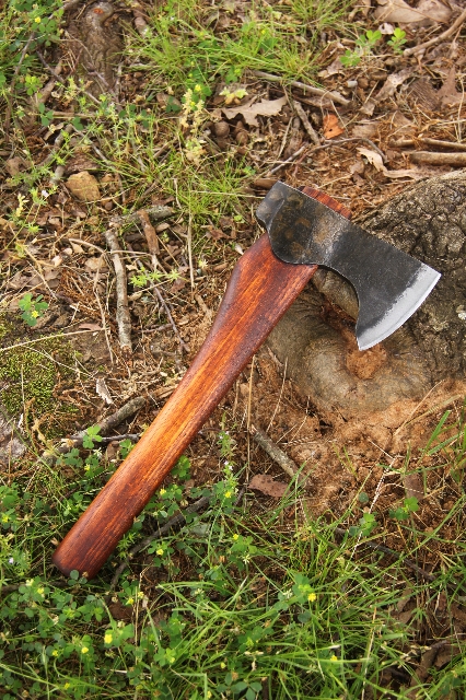 handmade, usa made, usa made axe, hatchet, chopping, wood chopping, outdoor, outdoorsman, survival, backwoodsman, hickory, axe made in america, axes made in the usa, ike bullington, isaac bullington, wolf valley forge, valley forge, pack axe, back packing, camping, trail axe, hunting axe, trappers axe, camp axe, bush axe, belt axe, pack axe, leather shoulder rig, chopping axe, leather axe carrier, shoulder sling for axe, carpenter's axe, Wolf Valley Forge, Wolf Valley Forge axe release, Axe Wax, haversack, go back, man purse, man bag, canvas bag, reenactor, reenacting, Trekker Axe