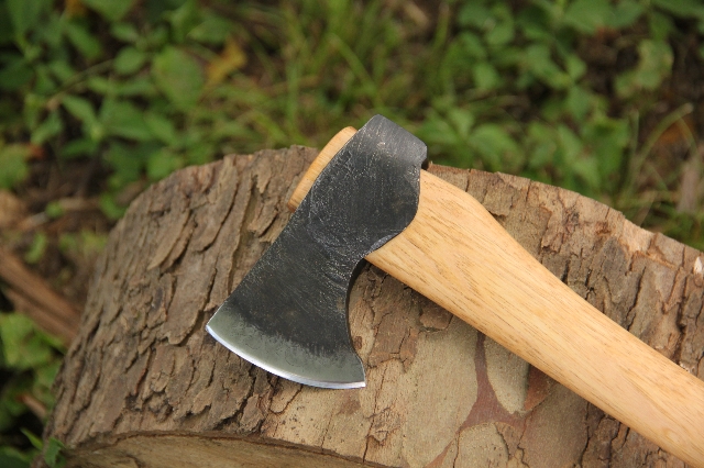 handmade, usa made, usa made axe, hatchet, chopping, wood chopping, outdoor, outdoorsman, survival, backwoodsman, hickory, axe made in america, axes made in the usa, ike bullington, isaac bullington, wolf valley forge, valley forge, pack axe, back packing, camping, trail axe, hunting axe, trappers axe, camp axe, bush axe, belt axe, pack axe, leather shoulder rig, chopping axe, leather axe carrier, shoulder sling for axe, carpenter's axe, Wolf Valley Forge, Wolf Valley Forge axe release, Axe Wax, haversack, go back, man purse, man bag, canvas bag, reenactor, reenacting, Trekker Axe, Axe Life