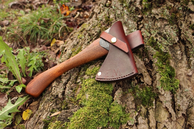 handmade, usa made, usa made axe, hatchet, chopping, wood chopping, outdoor, outdoorsman, survival, backwoodsman, hickory, axe made in america, axes made in the usa, ike bullington, isaac bullington, wolf valley forge, valley forge, pack axe, back packing, camping, trail axe, hunting axe, trappers axe, camp axe, bush axe, belt axe, pack axe, leather shoulder rig, chopping axe, leather axe carrier, shoulder sling for axe, carpenter's axe, Wolf Valley Forge, Wolf Valley Forge axe release, Axe Wax, haversack, go back, man purse, man bag, canvas bag, reenactor, reenacting, Trekker Axe, Axe Life