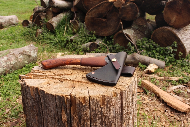 handmade, usa made, usa made axe, hatchet, chopping, wood chopping, outdoor, outdoorsman, survival, backwoodsman, hickory, axe made in america, axes made in the usa, ike bullington, wolf valley forge, valley forge, pack axe, back packing, camping, trail axe, hunting axe, trappers axe, camp axe, bush axe, belt axe, pack axe, leather shoulder rig, chopping axe, leather axe carrier, shoulder sling for axe, carpenter's axe, Wolf Valley Forge, Wolf Valley Forge axe release, Axe Wax, haversack, go back, man purse, man bag, canvas bag, reenactor, reenacting, Trekker Axe, Axe Life