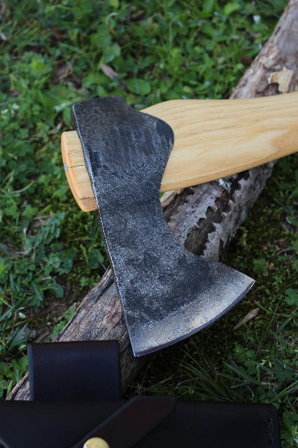 handmade, usa made, usa made axe, hatchet, chopping, wood chopping, outdoor, outdoorsman, survival, backwoodsman, hickory, axe made in america, axes made in the usa, ike bullington, wolf valley forge, valley forge, pack axe, back packing, camping, trail axe, hunting axe, trappers axe, camp axe, bush axe, belt axe, pack axe, leather shoulder rig, chopping axe, leather axe carrier, shoulder sling for axe, carpenter's axe, Wolf Valley Forge, Wolf Valley Forge axe release, Axe Wax, haversack, go back, man purse, man bag, canvas bag, reenactor, reenacting, Trekker Axe, Axe Life