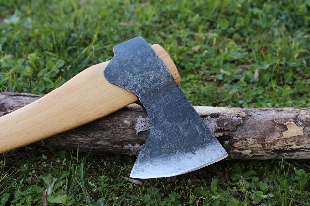 handmade, usa made, usa made axe, hatchet, chopping, wood chopping, outdoor, outdoorsman, survival, backwoodsman, hickory, axe made in america, axes made in the usa, ike bullington, wolf valley forge, valley forge, pack axe, back packing, camping, trail axe, hunting axe, trappers axe, camp axe, bush axe, belt axe, pack axe, leather shoulder rig, chopping axe, leather axe carrier, shoulder sling for axe, carpenter's axe, Wolf Valley Forge, Wolf Valley Forge axe release, Axe Wax, haversack, go back, man purse, man bag, canvas bag, reenactor, reenacting, Trekker Axe, Axe Life