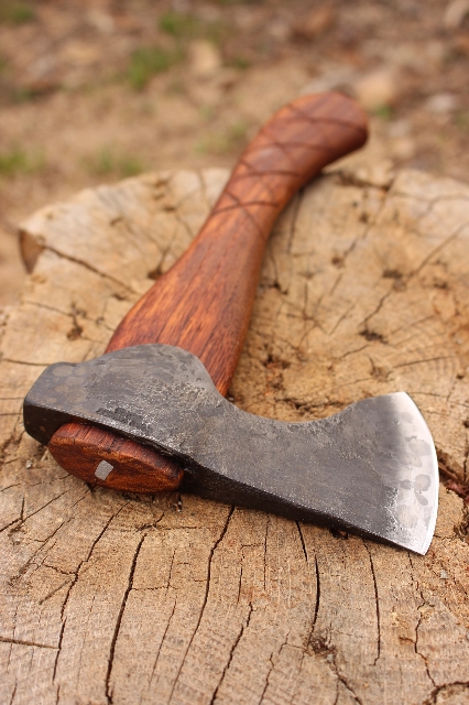 handmade, usa made, usa made axe, hatchet, chopping, wood chopping, outdoor, outdoorsman, survival, backwoodsman, hickory, axe made in america, axes made in the usa, ike bullington, wolf valley forge, valley forge, pack axe, back packing, camping, trail axe, hunting axe, trappers axe, camp axe, bush axe, belt axe, pack axe, leather shoulder rig, chopping axe, leather axe carrier, shoulder sling for axe, carpenter's axe, Wolf Valley Forge, Wolf Valley Forge axe release, Axe Wax, haversack, go back, man purse, man bag, canvas bag, reenactor, reenacting, Trekker Axe, Axe Life