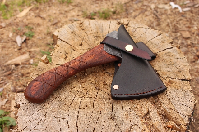 handmade, usa made, usa made axe, hatchet, chopping, wood chopping, outdoor, outdoorsman, survival, backwoodsman, hickory, axe made in america, axes made in the usa, ike bullington, wolf valley forge, valley forge, pack axe, back packing, camping, trail axe, hunting axe, trappers axe, camp axe, bush axe, belt axe, pack axe, leather shoulder rig, chopping axe, leather axe carrier, shoulder sling for axe, carpenter's axe, Wolf Valley Forge, Wolf Valley Forge axe release, Axe Wax, haversack, go back, man purse, man bag, canvas bag, reenactor, reenacting, Trekker Axe, Axe Life