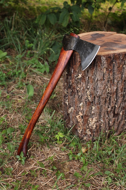 handmade, usa made, usa made axe, hatchet, chopping, wood chopping, outdoor, outdoorsman, survival, backwoodsman, hickory, axe made in america, axes made in the usa, ike bullington, wolf valley forge, valley forge, pack axe, back packing, camping, trail axe, hunting axe, trappers axe, camp axe, bush axe, belt axe, pack axe, leather shoulder rig, chopping axe, leather axe carrier, shoulder sling for axe, carpenter's axe, Wolf Valley Forge, Wolf Valley Forge axe release, Axe Wax, haversack, go back, man purse, man bag, canvas bag, reenactor, reenacting, Trekker Axe, Axe Life