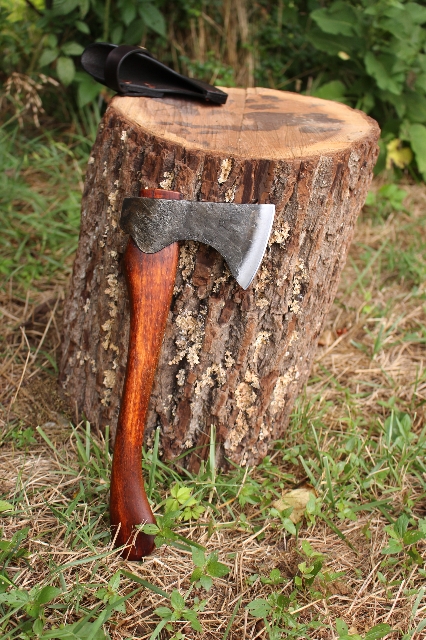 handmade, usa made, usa made axe, hatchet, chopping, wood chopping, outdoor, outdoorsman, survival, backwoodsman, hickory, axe made in america, axes made in the usa, ike bullington, wolf valley forge, valley forge, pack axe, back packing, camping, trail axe, hunting axe, trappers axe, camp axe, bush axe, belt axe, pack axe, leather shoulder rig, chopping axe, leather axe carrier, shoulder sling for axe, carpenter's axe, Wolf Valley Forge, Wolf Valley Forge axe release, Axe Wax, haversack, go back, man purse, man bag, canvas bag, reenactor, reenacting, Trekker Axe, Axe Life