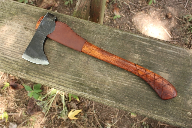 handmade, usa made, usa made axe, hatchet, chopping, wood chopping, outdoor, outdoorsman, survival, backwoodsman, hickory, axe made in america, axes made in the usa, ike bullington, wolf valley forge, valley forge, pack axe, back packing, camping, trail axe, hunting axe, trappers axe, camp axe, bush axe, belt axe, pack axe, leather shoulder rig, chopping axe, leather axe carrier, shoulder sling for axe, carpenter's axe, Wolf Valley Forge, Wolf Valley Forge axe release, Axe Wax, haversack, go back, man purse, man bag, canvas bag, reenactor, reenacting, Trekker Axe, Axe Life