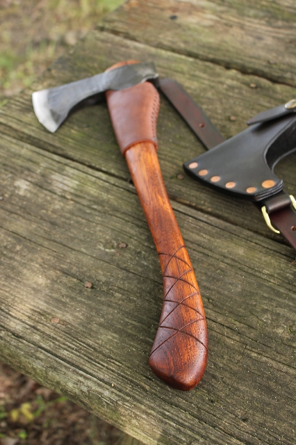 handmade, usa made, usa made axe, hatchet, chopping, wood chopping, outdoor, outdoorsman, survival, backwoodsman, hickory, axe made in america, axes made in the usa, ike bullington, wolf valley forge, valley forge, pack axe, back packing, camping, trail axe, hunting axe, trappers axe, camp axe, bush axe, belt axe, pack axe, leather shoulder rig, chopping axe, leather axe carrier, shoulder sling for axe, carpenter's axe, Wolf Valley Forge, Wolf Valley Forge axe release, Axe Wax, haversack, go back, man purse, man bag, canvas bag, reenactor, reenacting, Trekker Axe, Axe Life