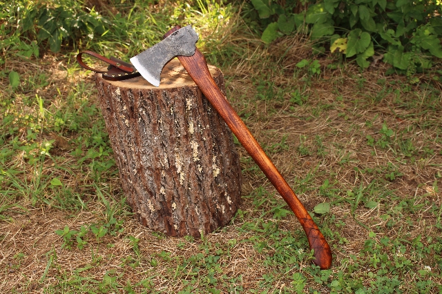 handmade, usa made, usa made axe, hatchet, chopping, wood chopping, outdoor, outdoorsman, survival, backwoodsman, hickory, axe made in america, axes made in the usa, ike bullington, wolf valley forge, valley forge, pack axe, back packing, camping, trail axe, hunting axe, trappers axe, camp axe, bush axe, belt axe, pack axe, leather shoulder rig, chopping axe, leather axe carrier, shoulder sling for axe, carpenter's axe, Wolf Valley Forge, Wolf Valley Forge axe release, Axe Wax, haversack, go back, man purse, man bag, canvas bag, reenactor, reenacting, Trekker Axe, Axe Life