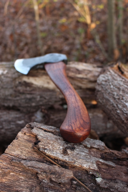 handmade, usa made, usa made axe, hatchet, chopping, wood chopping, outdoor, outdoorsman, survival, backwoodsman, hickory, axe made in america, axes made in the usa, ike bullington, wolf valley forge, valley forge, pack axe, back packing, camping, trail axe, hunting axe, trappers axe, camp axe, bush axe, belt axe, pack axe, leather shoulder rig, chopping axe, leather axe carrier, shoulder sling for axe, carpenter's axe, Wolf Valley Forge, Wolf Valley Forge axe release, Axe Wax, haversack, go bag, man purse, man bag, canvas bag, reenactor, reenacting, Trekker Axe, Axe Life