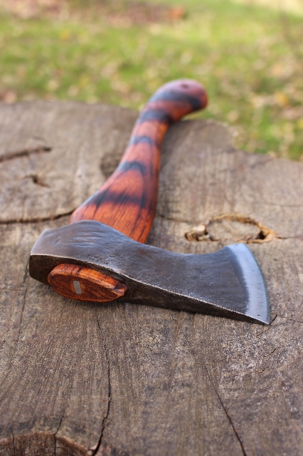 handmade, usa made, usa made axe, hatchet, chopping, wood chopping, outdoor, outdoorsman, survival, backwoodsman, hickory, axe made in america, axes made in the usa, ike bullington, wolf valley forge, valley forge, pack axe, back packing, camping, trail axe, hunting axe, trappers axe, camp axe, bush axe, belt axe, pack axe, leather shoulder rig, chopping axe, leather axe carrier, shoulder sling for axe, carpenter's axe, Wolf Valley Forge, Wolf Valley Forge axe release, Axe Wax, haversack, go bag, man purse, man bag, canvas bag, reenactor, reenacting, Trekker Axe, Axe Life