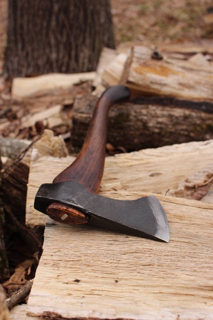 handmade, usa made, usa made axe, hatchet, chopping, wood chopping, outdoor, outdoorsman, survival, backwoodsman, hickory, axe made in america, axes made in the usa, ike bullington, wolf valley forge, valley forge, pack axe, back packing, camping, trail axe, hunting axe, trappers axe, camp axe, bush axe, belt axe, pack axe, leather shoulder rig, chopping axe, leather axe carrier, shoulder sling for axe, carpenter's axe, Wolf Valley Forge, Wolf Valley Forge axe release, Axe Wax, haversack, go bag, man purse, man bag, canvas bag, reenactor, reenacting, Trekker Axe, Axe Life