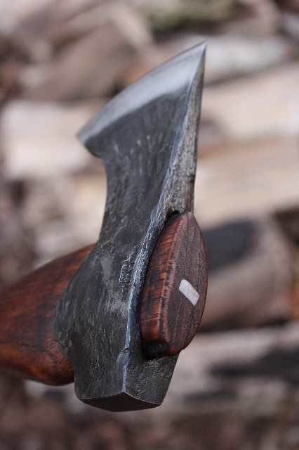 handmade, usa made, usa made axe, hatchet, chopping, wood chopping, outdoor, outdoorsman, survival, backwoodsman, hickory, axe made in america, axes made in the usa, ike bullington, wolf valley forge, valley forge, pack axe, back packing, camping, trail axe, hunting axe, trappers axe, camp axe, bush axe, belt axe, pack axe, leather shoulder rig, chopping axe, leather axe carrier, shoulder sling for axe, carpenter's axe, Wolf Valley Forge, Wolf Valley Forge axe release, Axe Wax, haversack, go bag, man purse, man bag, canvas bag, reenactor, reenacting, Trekker Axe, Axe Life