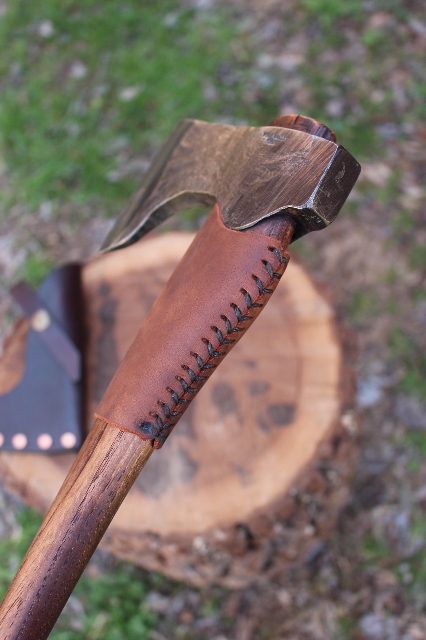 handmade, usa made, usa made axe, hatchet, chopping, wood chopping, outdoor, outdoorsman, survival, backwoodsman, hickory, axe made in america, axes made in the usa, ike bullington, wolf valley forge, valley forge, pack axe, back packing, camping, trail axe, hunting axe, trappers axe, camp axe, bush axe, belt axe, pack axe, leather shoulder rig, chopping axe, leather axe carrier, shoulder sling for axe, carpenter's axe, Wolf Valley Forge, Wolf Valley Forge axe release, Axe Wax, haversack, go bag, man purse, man bag, canvas bag, reenactor, reenacting, Trekker Axe, Axe Life