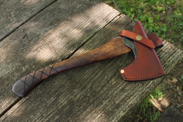 handmade, usa made, usa made axe, hatchet, chopping, wood chopping, outdoor, outdoorsman, survival, backwoodsman, hickory, 

axe made in america, axes made in the usa, ike bullington, wolf valley forge, valley forge, pack axe, back packing, camping, trail axe, 

hunting axe, trappers axe, camp axe, bush axe, belt axe, pack axe, leather shoulder rig, chopping axe, leather axe carrier, shoulder sling 

for axe, carpenter's axe, Wolf Valley Forge, Wolf Valley Forge axe release, Axe Wax, haversack, go bag, man purse, man bag, canvas 

bag, reenactor, reenacting, Trekker Axe, Axe Life