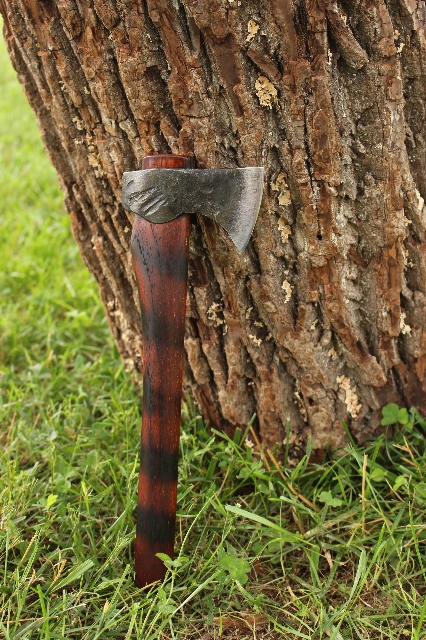 handmade, usa made, usa made axe, hatchet, chopping, wood chopping, outdoor, outdoorsman, survival, backwoodsman, hickory, axe made in america, axes made in the usa, ike bullington, wolf valley forge, valley forge, pack axe, back packing, camping, trail axe, hunting axe, trappers axe, camp axe, bush axe, belt axe, pack axe, leather shoulder rig, chopping axe, leather axe carrier, shoulder sling for axe, carpenter's axe, Wolf Valley Forge, Wolf Valley Forge axe release, Axe Wax, haversack, go bag, man purse, man bag, canvas bag, reenactor, reenacting, Trekker Axe, Axe Life