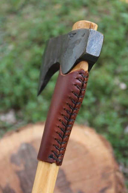 handmade, usa made, usa made axe, hatchet, chopping, wood chopping, outdoor, outdoorsman, survival, backwoodsman, hickory, axe made in america, axes made in the usa, ike bullington, wolf valley forge, valley forge, pack axe, back packing, camping, trail axe, hunting axe, trappers axe, camp axe, bush axe, belt axe, pack axe, leather shoulder rig, chopping axe, leather axe carrier, shoulder sling for axe, carpenter's axe, Wolf Valley Forge, Wolf Valley Forge axe release, Axe Wax, haversack, go bag, man purse, man bag, canvas bag, reenactor, reenacting, Trekker Axe, Axe Life