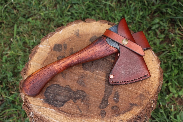 handmade, usa made, usa made axe, hatchet, chopping, wood chopping, outdoor, outdoorsman, survival, backwoodsman, hickory, axe made in america, axes made in the usa, ike bullington, wolf valley forge, valley forge, pack axe, back packing, camping, trail axe, hunting axe, trappers axe, camp axe, bush axe, belt axe, pack axe, leather shoulder rig, chopping axe, leather axe carrier, shoulder sling for axe, carpenter's axe, Wolf Valley Forge, Wolf Valley Forge axe release, Axe Wax, haversack, go bag, man purse, man bag, canvas bag, reenactor, reenacting, Trekker Axe, Axe Life