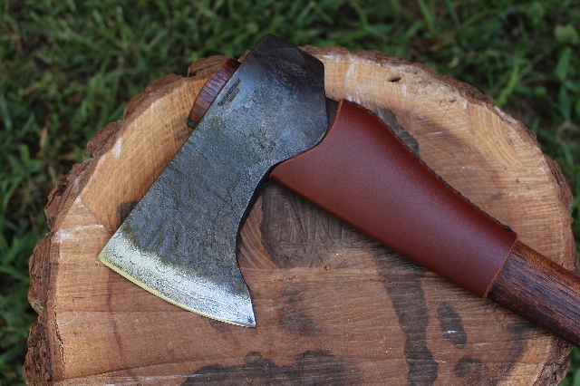 handmade, usa made, usa made axe, hatchet, chopping, wood chopping, outdoor, outdoorsman, survival, backwoodsman, hickory, axe made in america, axes made in the usa, ike bullington, wolf valley forge, valley forge, pack axe, back packing, camping, trail axe, hunting axe, trappers axe, camp axe, bush axe, belt axe, pack axe, leather shoulder rig, chopping axe, leather axe carrier, shoulder sling for axe, carpenter's axe, Wolf Valley Forge, Wolf Valley Forge axe release, Axe Wax, haversack, go bag, man purse, man bag, canvas bag, reenactor, reenacting, Trekker Axe, Axe Life