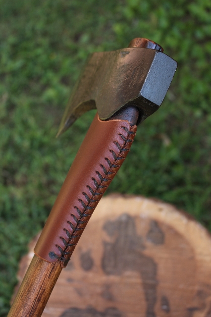 handmade, usa made, usa made axe, hatchet, chopping, wood chopping, outdoor, outdoorsman, survival, backwoodsman, hickory, axe made in america, axes made in the usa, ike bullington, wolf valley forge, valley forge, pack axe, back packing, camping, trail axe, hunting axe, trappers axe, camp axe, bush axe, belt axe, pack axe, leather shoulder rig, chopping axe, leather axe carrier, shoulder sling for axe, carpenter's axe, Wolf Valley Forge, Wolf Valley Forge axe release, Axe Wax, haversack, go bag, man purse, man bag, canvas bag, reenactor, reenacting, Trekker Axe, Axe Life