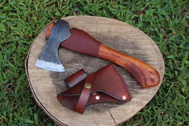 handmade, usa made, usa made axe, hatchet, chopping, wood chopping, outdoor, outdoorsman, survival, backwoodsman, hickory, axe made in america, axes made in the usa, ike bullington, wolf valley forge, valley forge, pack axe, back packing, camping, trail axe, hunting axe, trappers axe, camp axe, bush axe, belt axe, pack axe, leather shoulder rig, chopping axe, leather axe carrier, shoulder sling for axe, carpenter's axe, Wolf Valley Forge, Wolf Valley Forge axe release, Axe Wax, haversack, go bag, man purse, man bag, canvas bag, reenactor, reenacting, Trekker Axe, Axe Life