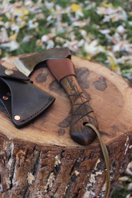 handmade, usa made, usa made axe, hatchet, chopping, wood chopping, outdoor, outdoorsman, survival, backwoodsman, hickory, axe made in america, axes made in the usa, ike bullington, wolf valley forge, valley forge, pack axe, back packing, camping, trail axe, hunting axe, trappers axe, camp axe, bush axe, belt axe, pack axe, leather shoulder rig, chopping axe, leather axe carrier, shoulder sling for axe, carpenter's axe, Wolf Valley Forge, Wolf Valley Forge axe release, Axe Wax, haversack, go bag, man purse, man bag, canvas bag, reenactor, reenacting, Trekker Axe, Axe Life, Splitting Wedge, Handforged Wedge