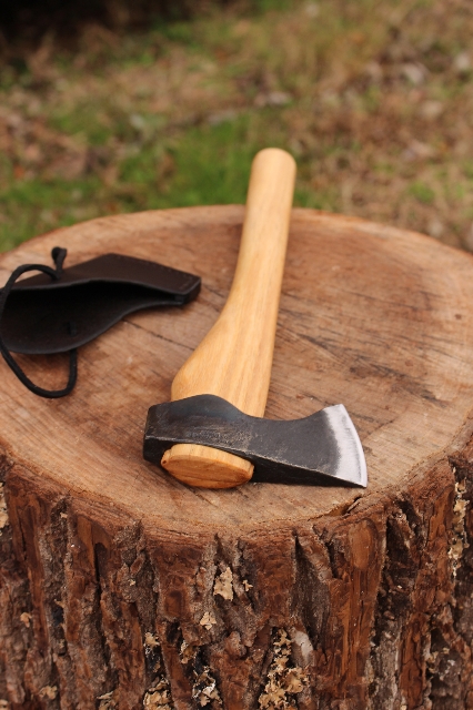 handmade, usa made, usa made axe, hatchet, chopping, wood chopping, outdoor, outdoorsman, survival, backwoodsman, hickory, axe made in america, axes made in the usa, ike bullington, wolf valley forge, valley forge, pack axe, back packing, camping, trail axe, hunting axe, trappers axe, camp axe, bush axe, belt axe, pack axe, leather shoulder rig, chopping axe, leather axe carrier, shoulder sling for axe, carpenter's axe, Wolf Valley Forge, Wolf Valley Forge axe release, Axe Wax, haversack, go bag, man purse, man bag, canvas bag, reenactor, reenacting, Trekker Axe, Axe Life, Splitting Wedge, Handforged Wedge