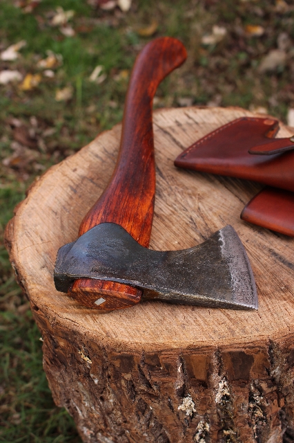 handmade, usa made, usa made axe, hatchet, chopping, wood chopping, outdoor, outdoorsman, survival, backwoodsman, hickory, axe made in america, axes made in the usa, ike bullington, wolf valley forge, valley forge, pack axe, back packing, camping, trail axe, hunting axe, trappers axe, camp axe, bush axe, belt axe, pack axe, leather shoulder rig, chopping axe, leather axe carrier, shoulder sling for axe, carpenter's axe, Wolf Valley Forge, Wolf Valley Forge axe release, Axe Wax, haversack, go bag, man purse, man bag, canvas bag, reenactor, reenacting, Trekker Axe, Axe Life, Splitting Wedge, Handforged Wedge