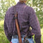 Chestnut Bush Axe with Leather Shoulder Rig