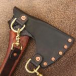 Chestnut Bush Axe with Leather Shoulder Rig