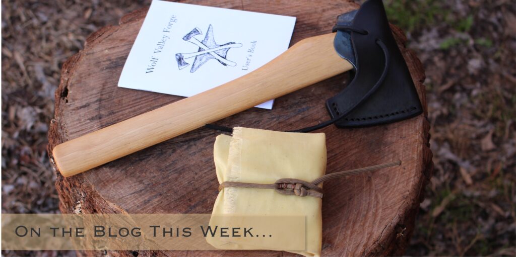 handmade, usa made, usa made axe, hatchet, chopping, wood chopping, outdoor, outdoorsman, survival, backwoodsman, hickory, axe made in america, axes made in the usa, ike bullington, wolf valley forge, valley forge, pack axe, back packing, camping, trail axe, hunting axe, trappers axe, camp axe, bush axe, belt axe, pack axe, leather shoulder rig, chopping axe, leather axe carrier, shoulder sling for axe, carpenter's axe, Wolf Valley Forge, Wolf Valley Forge axe release, Axe Wax, haversack, go bag, man purse, man bag, canvas bag, reenactor, reenacting, Trekker Axe, Axe Life, Splitting Wedge, Handforged Wedge
