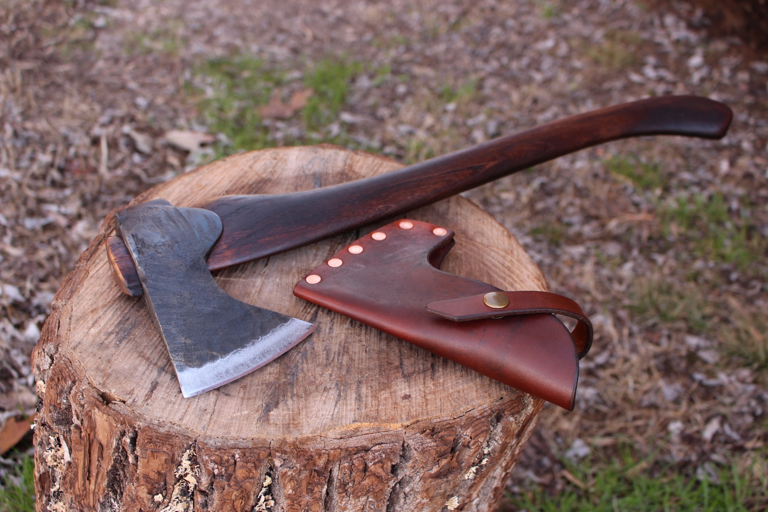 handmade, usa made, usa made axe, hatchet, chopping, wood chopping, outdoor, outdoorsman, survival, backwoodsman, hickory, axe made in america, axes made in the usa, ike bullington, wolf valley forge, valley forge, pack axe, back packing, camping, trail axe, hunting axe, trappers axe, camp axe, bush axe, belt axe, pack axe, leather shoulder rig, chopping axe, leather axe carrier, shoulder sling for axe, carpenter's axe, Wolf Valley Forge, Wolf Valley Forge axe release, Axe Wax, haversack, go back, man purse, man bag, canvas bag, reenactor, reenacting